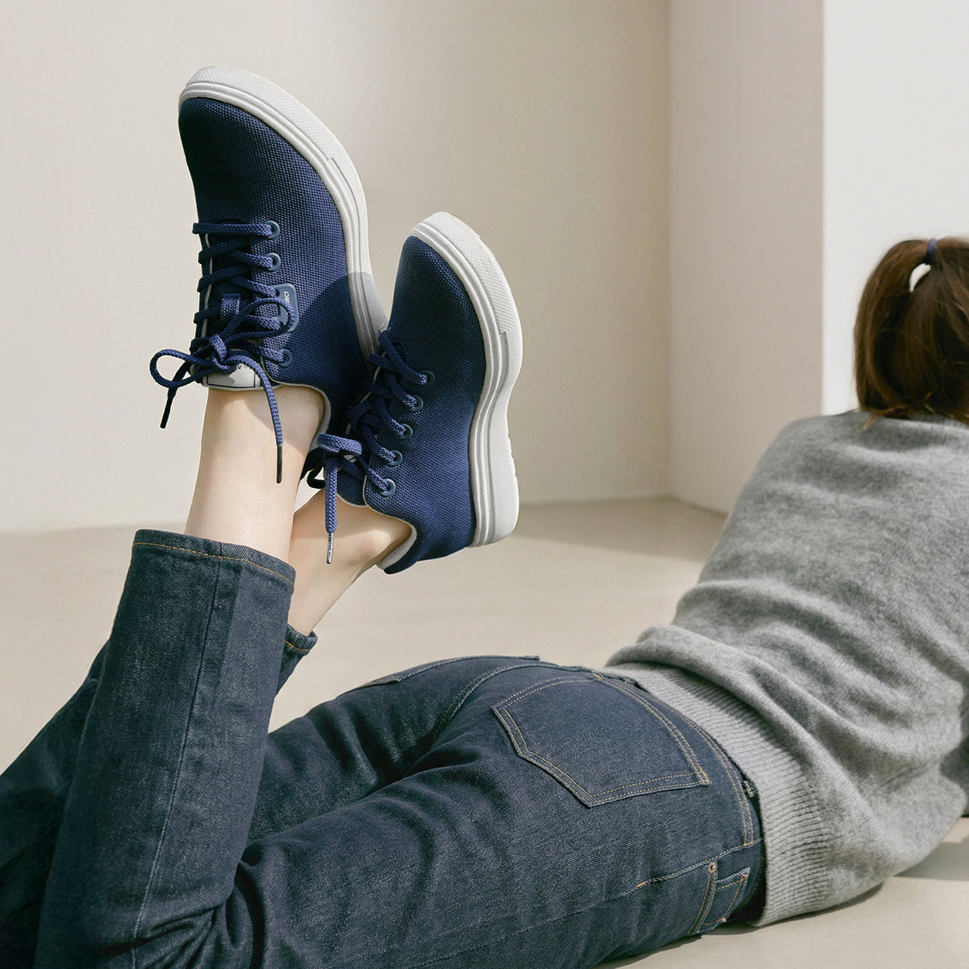 【ルムトン フォレスト】履き心地のよい 軽い メリノウール スニーカー