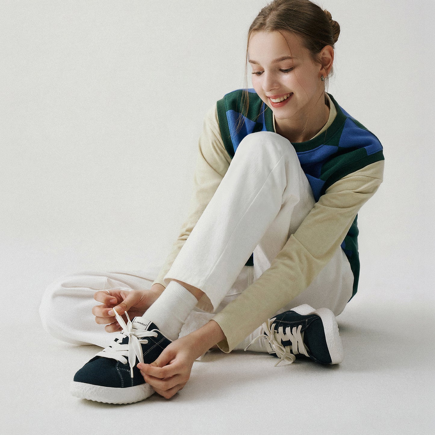 【ルムトン バディ】履き心地のよい 軽い メリノウール スニーカー