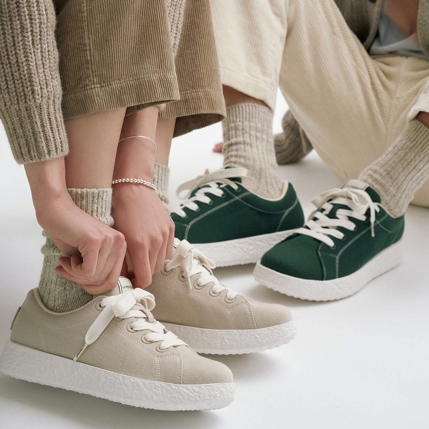 【ルムトン バディ】履き心地のよい 軽い メリノウール スニーカー