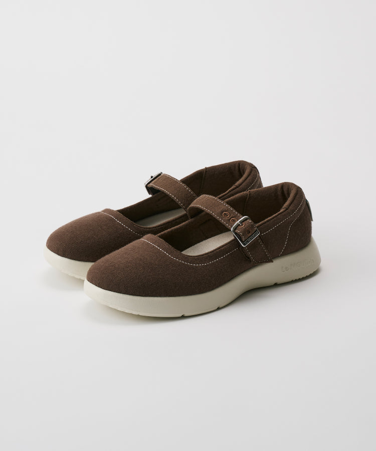 【ルムトン レッツ BROWN】履き心地のよい 軽い メリノウール スニーカー