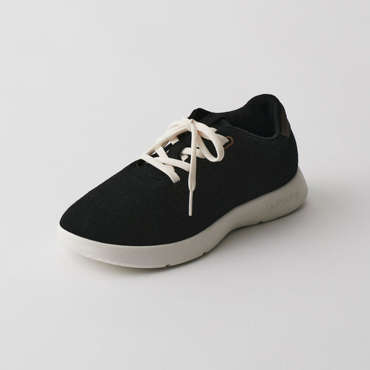 【ルムトン クラシック2 BLACK WHITE】履き心地のよい 軽い メリノウール スニーカー