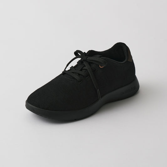 【ルムトン クラシック2 BLACK BLACK】履き心地のよい 軽い メリノウール スニーカー