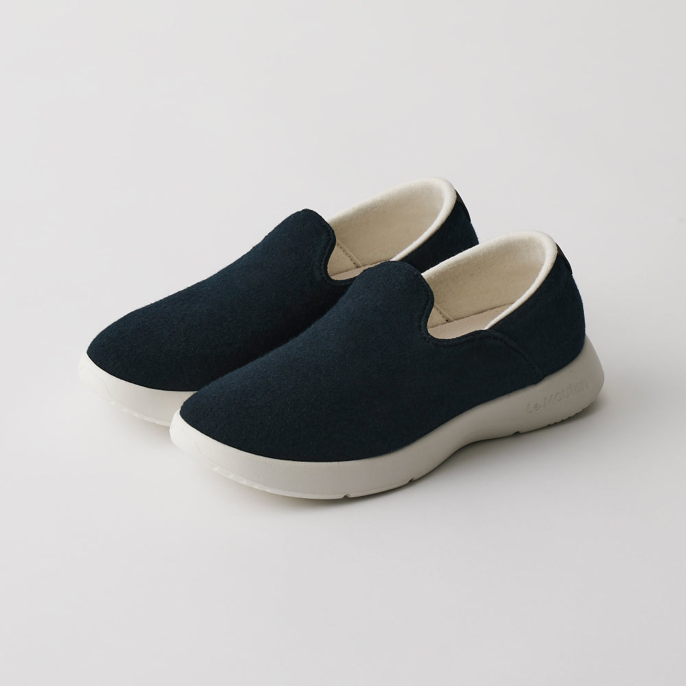 【ルムトン スタイル2 DARK NAVY】履き心地のよい 軽い メリノウール スリッポン