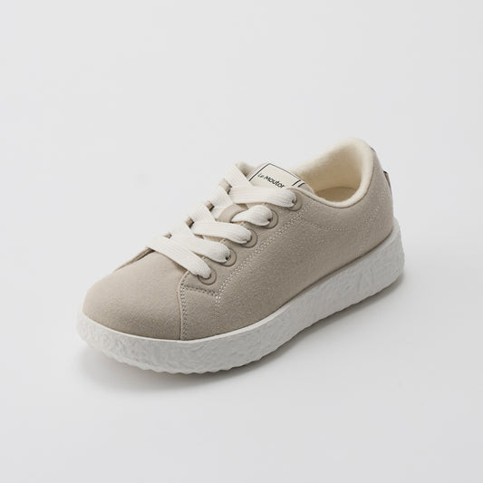 【ルムトン バディ IVORY】履き心地のよい 軽い メリノウール スニーカー