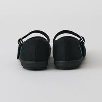 【ルムトン スイート BLACK BLACK】履き心地のよい 軽い メリノウール フラットシューズ