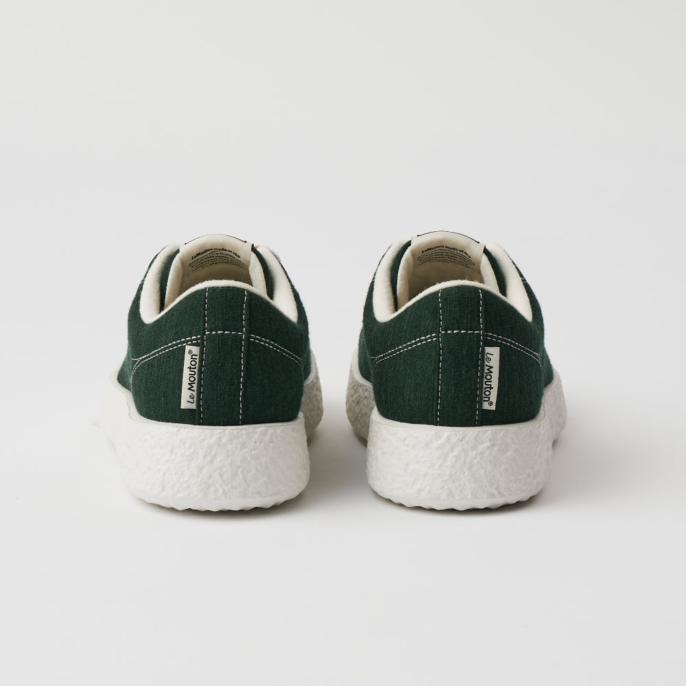 【ルムトン バディ DARK GREEN】履き心地のよい 軽い メリノウール スニーカー