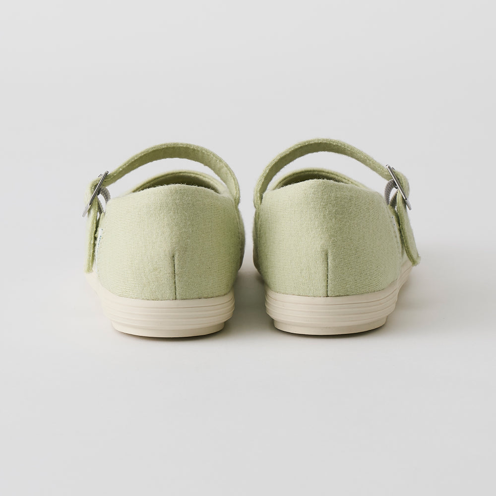 【ルムトン スイート FOAM GREEN】履き心地のよい 軽い メリノウール フラットシューズ