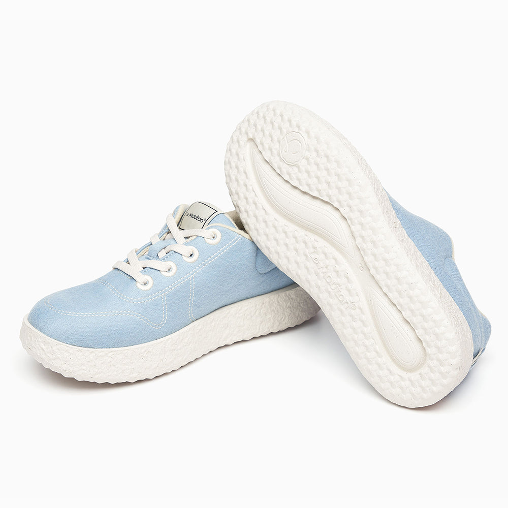 【ルムトン メイト LIGHT BLUE】履き心地のよい 軽い メリノウール スニーカー