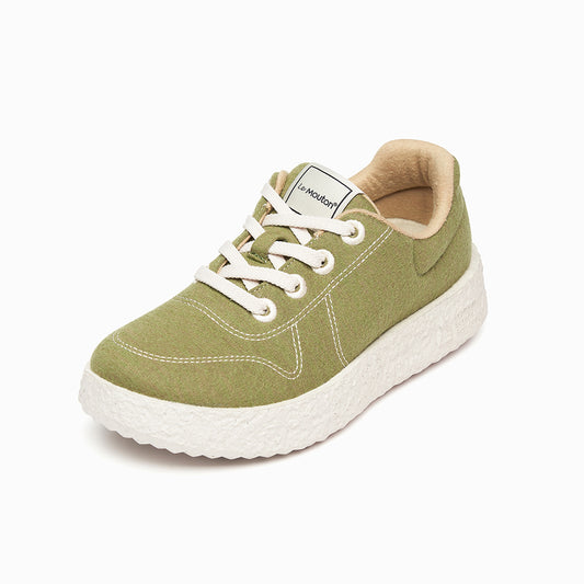 【ルムトン メイト OLIVE GREEN】履き心地のよい 軽い メリノウール スニーカー