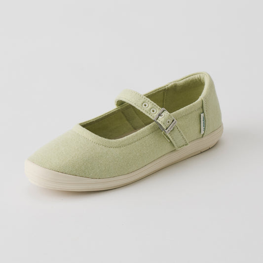 【ルムトン スイート FOAM GREEN】履き心地のよい 軽い メリノウール フラットシューズ