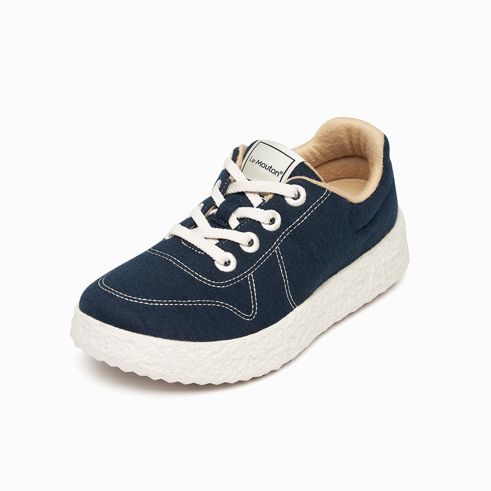 【ルムトン メイト DARK NAVY】履き心地のよい 軽い メリノウール スニーカー
