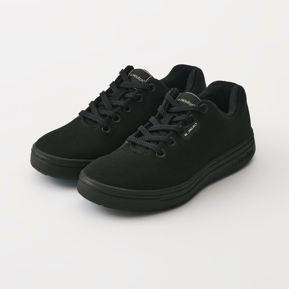 【ルムトン フォレスト BLACK BLACK】履き心地のよい 軽い メリノウール スニーカー