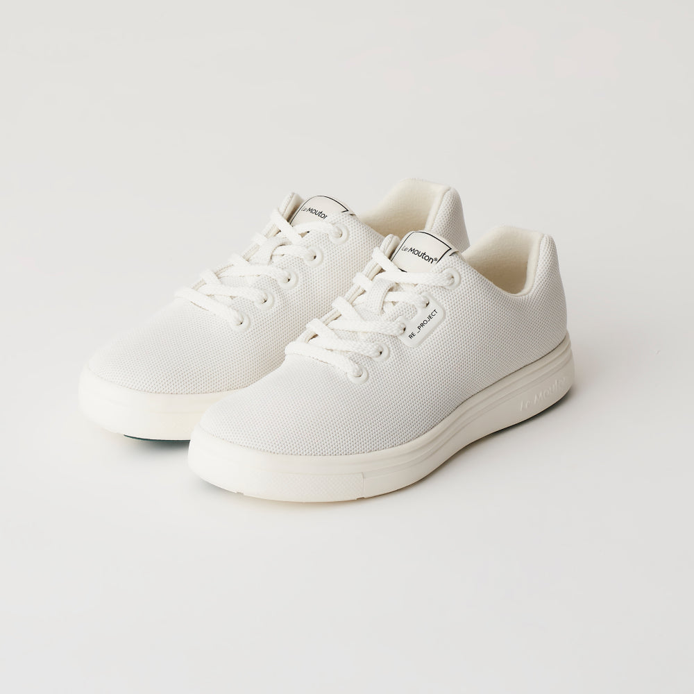 【ルムトン フォレスト WHITE】履き心地のよい 軽い メリノウール スニーカー