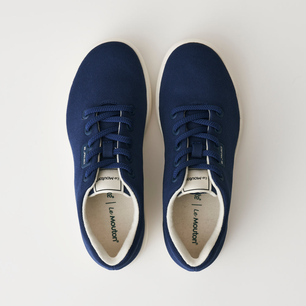 【ルムトン フォレスト INDIGO NAVY】履き心地のよい 軽い メリノウール スニーカー