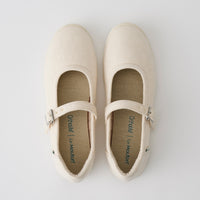 【ルムトン スイート CREAM】履き心地のよい 軽い メリノウール フラットシューズ