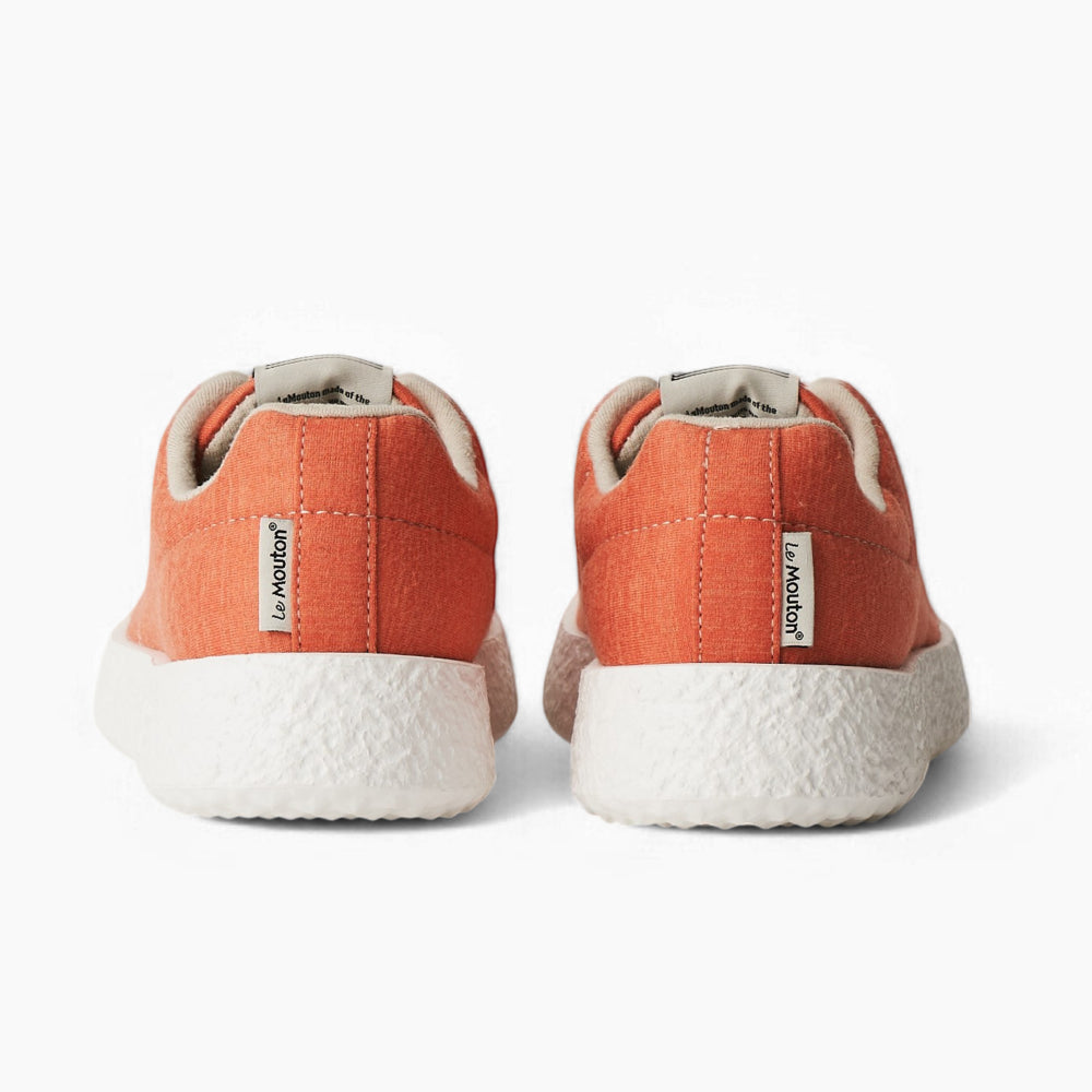 【ルムトン メイト ORANGE】履き心地のよい 軽い メリノウール スニーカー