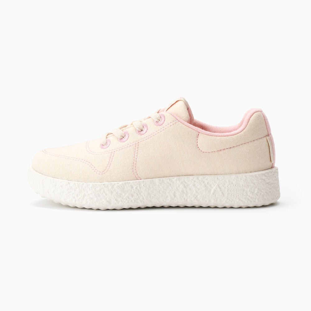 【ルムトン メイト CREAM PINK】履き心地のよい 軽い メリノウール スニーカー