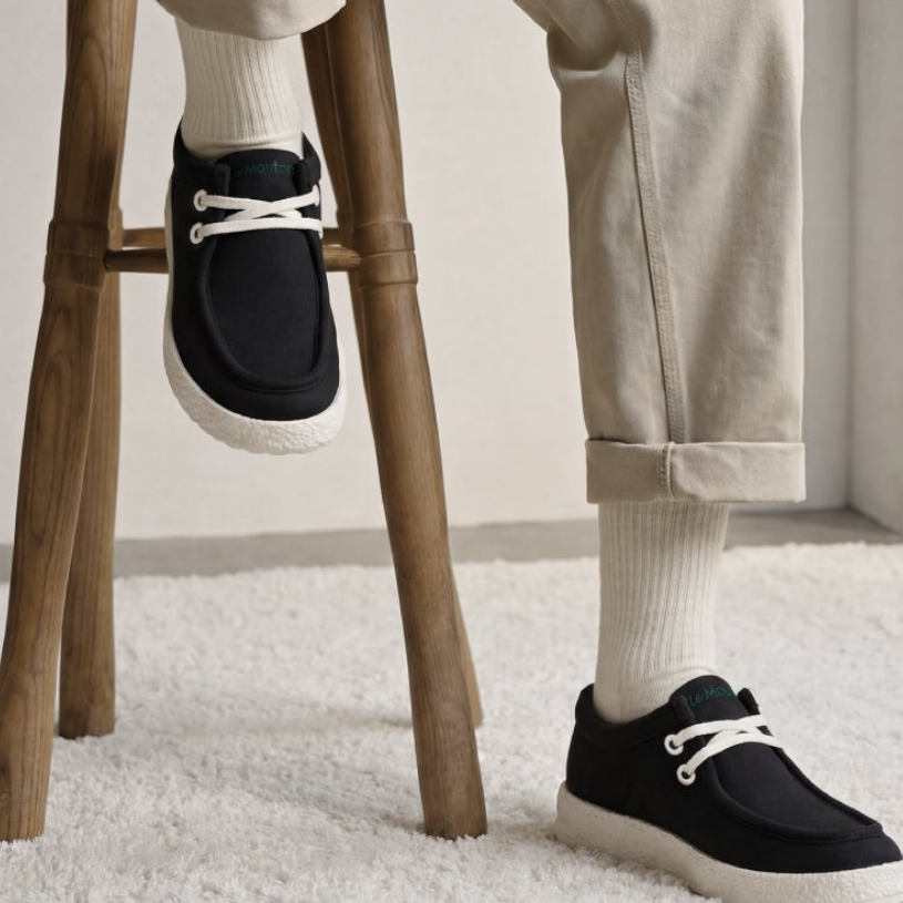 【ルムトン ワラビー DARK NAVY】履き心地のよい 軽い メリノウール スニーカー