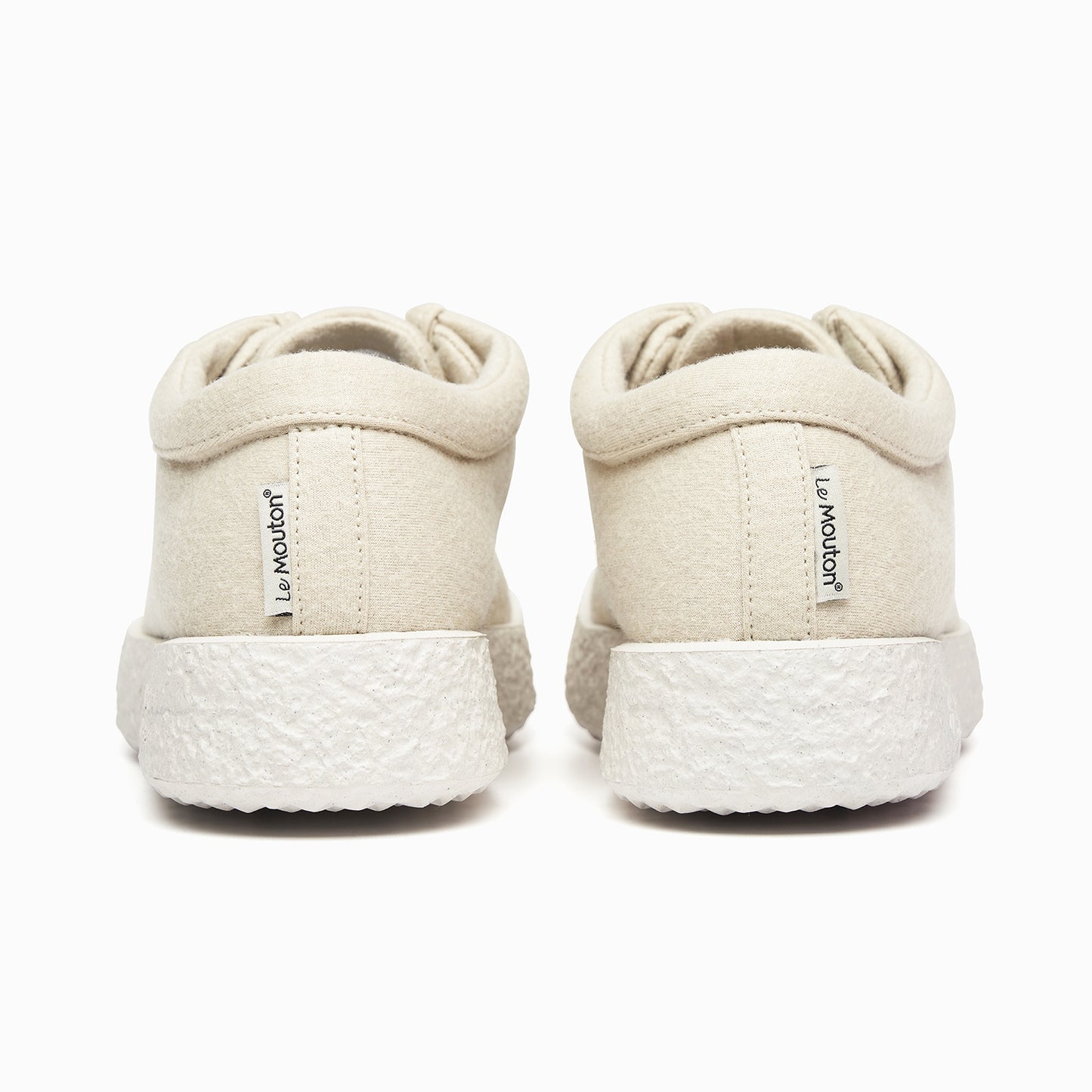 【ルムトン ワラビー IVORY】履き心地のよい 軽い メリノウール スニーカー