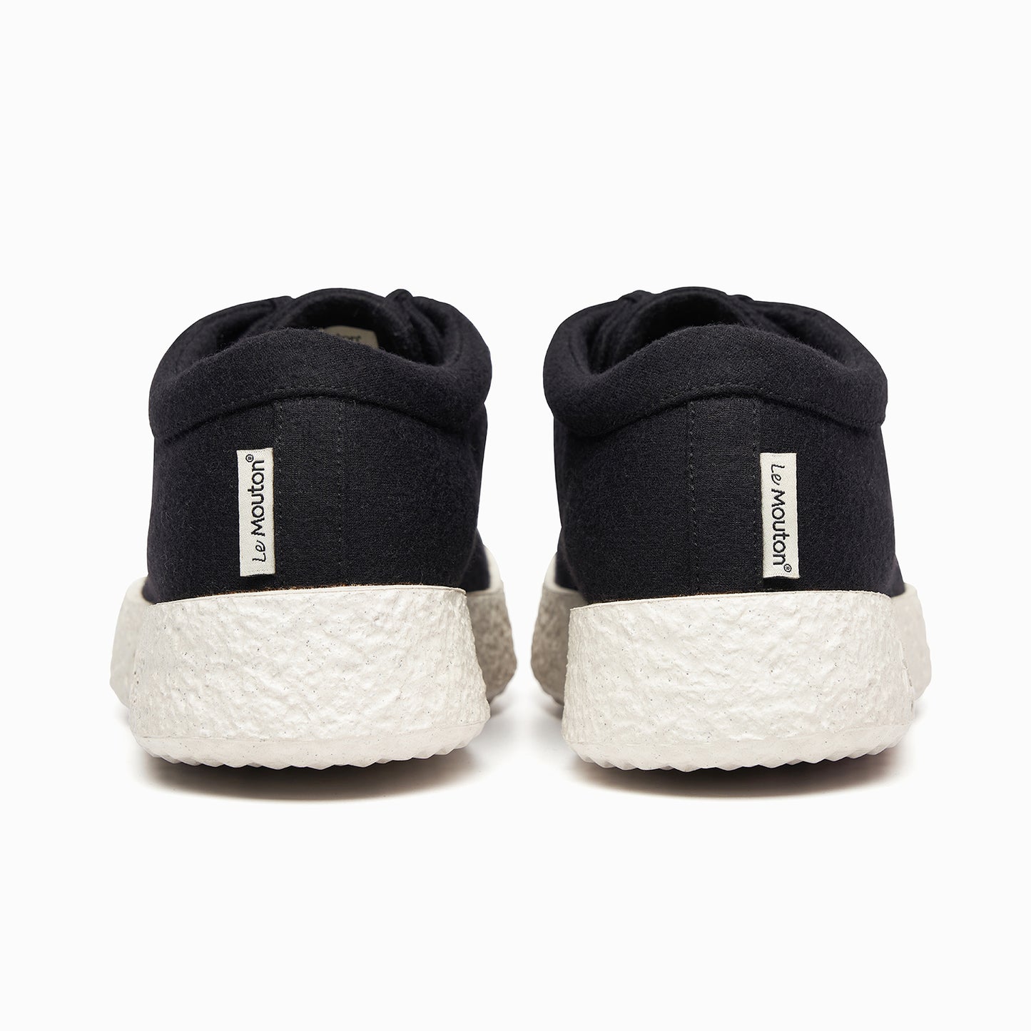 【ルムトン ワラビー BLACK】履き心地のよい 軽い メリノウール スニーカー