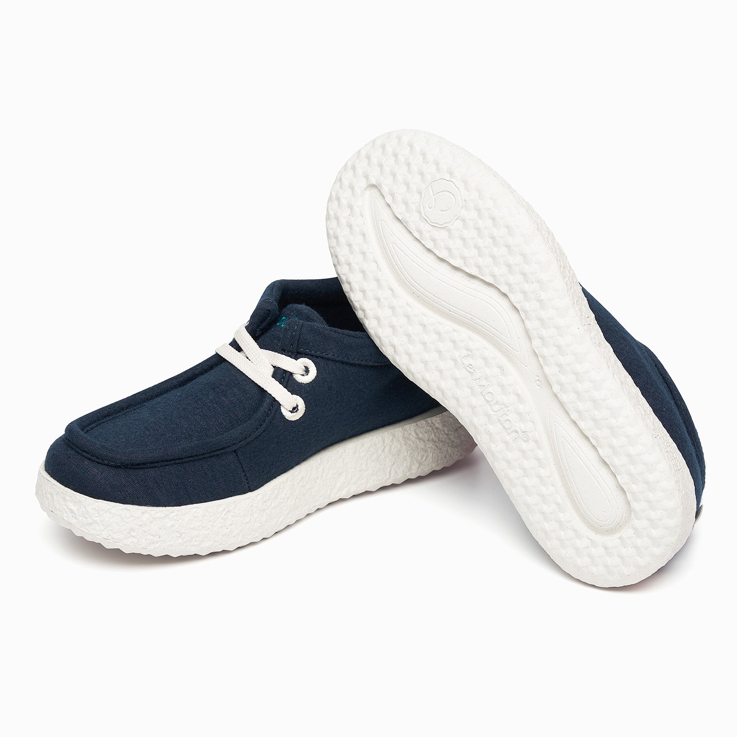 ルムトン ワラビー DARK NAVY】履き心地のよい 軽い メリノウール