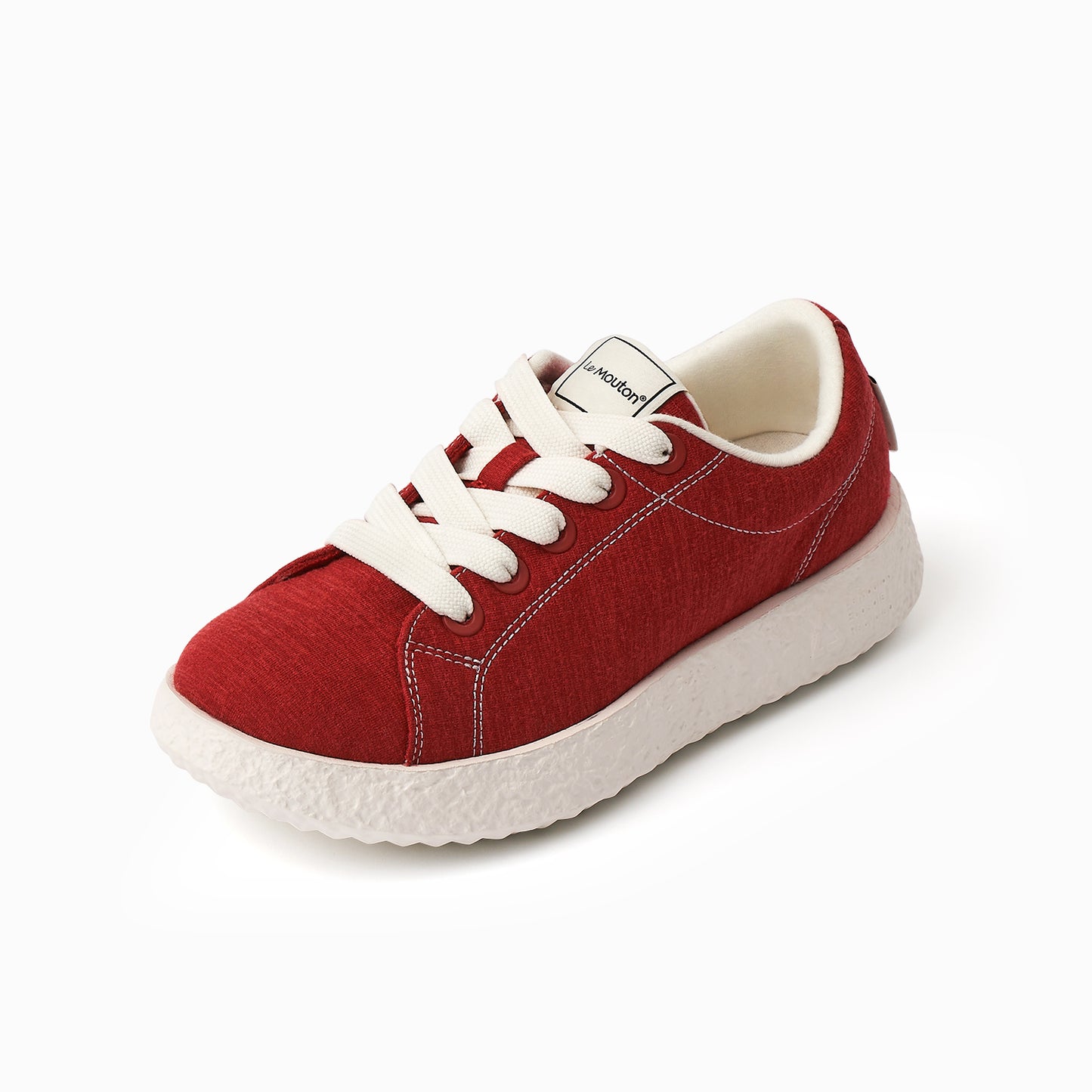 【ルムトン バディ RED】履き心地のよい 軽い メリノウール スニーカー