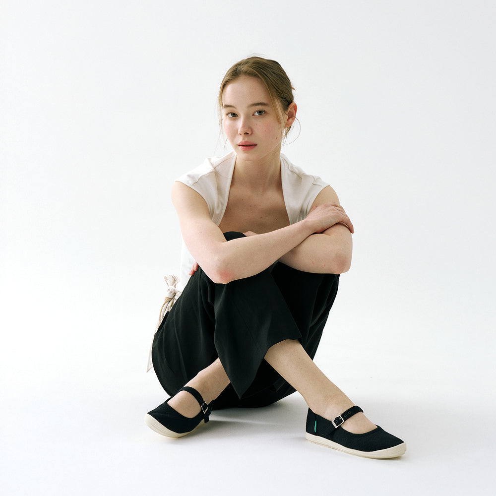 【ルムトン スイート】履き心地のよい 軽い メリノウール フラットシューズ