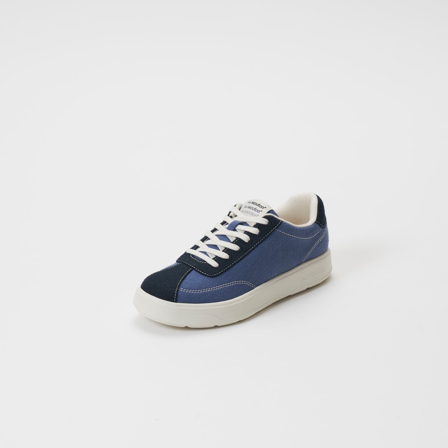 【ルムトン アップ INDIGO BLUE】履き心地のよい 軽い メリノウール スニーカー